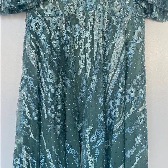 Mac Duggal Lace Women Dress in Teal
